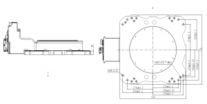 Robotic Arm QJR130-3100M Mounting Dimension Drawing