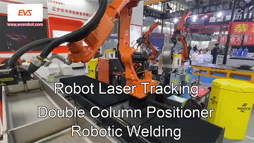 Robot Laser Tracking | Double Column Positioner | Robotic Welding