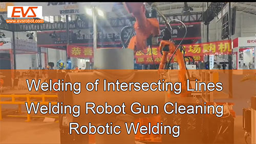 Welding of Intersecting Lines | Welding Robot Gun Cleaning | Robotic Welding