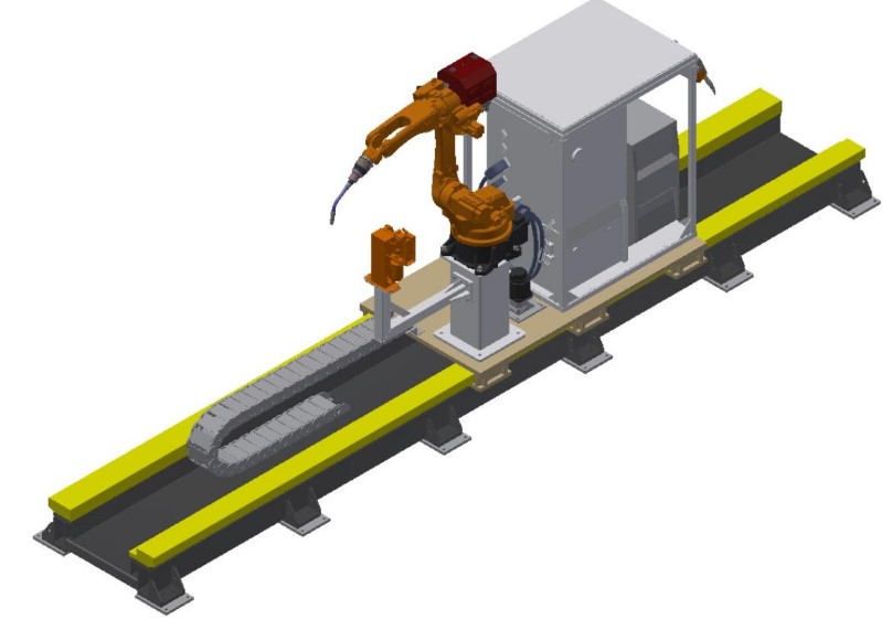 Ground rail type formal welding robot system - standard configuration