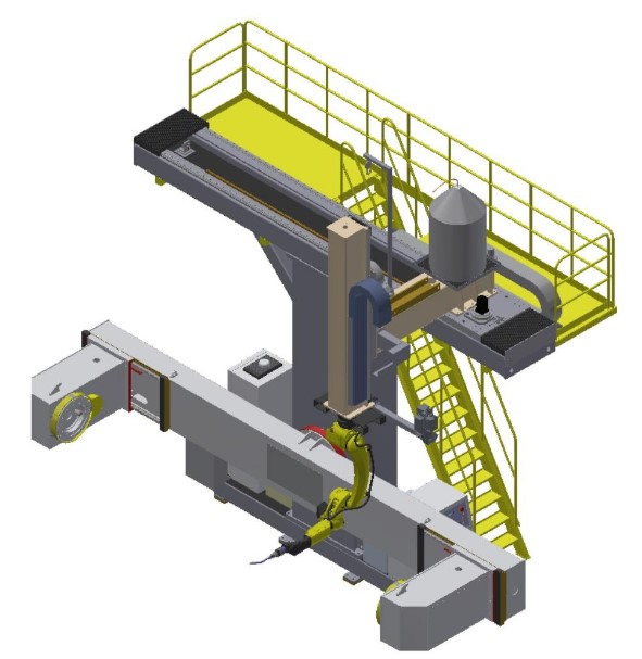 Heavy-duty arc welding robot workstation--F type standard configuration