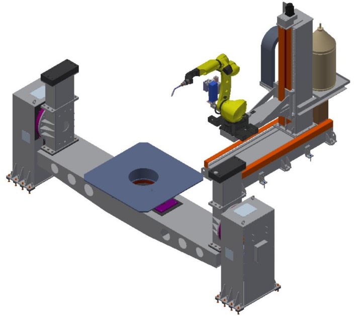 Heavy-duty arc welding robot workstation--G type standard configuration