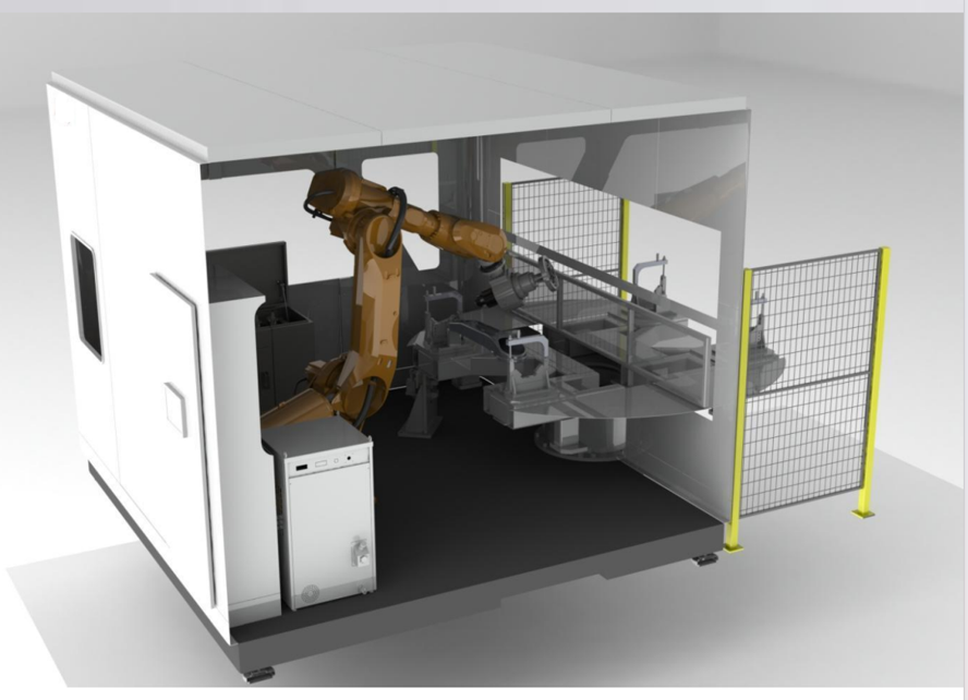 CASTING FREEOUS METAL GRINDING STATION