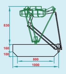 Delta Robots-ZhiShengSeries WSC-1000DJ-L3 Operating Range