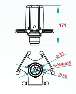 Delta Robots-ZhiHuaSeries WSC-1400D End Flange