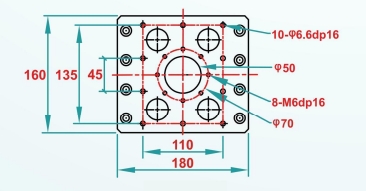 Delta Robots-ZhiHuaSeries WSC-600DE-L15/L30 End Flange