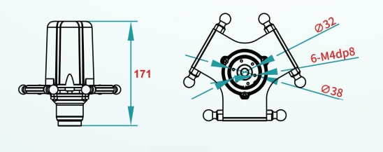 Delta Robots-ZhiShengSeries WSC-1000DJ-L3 End Flange