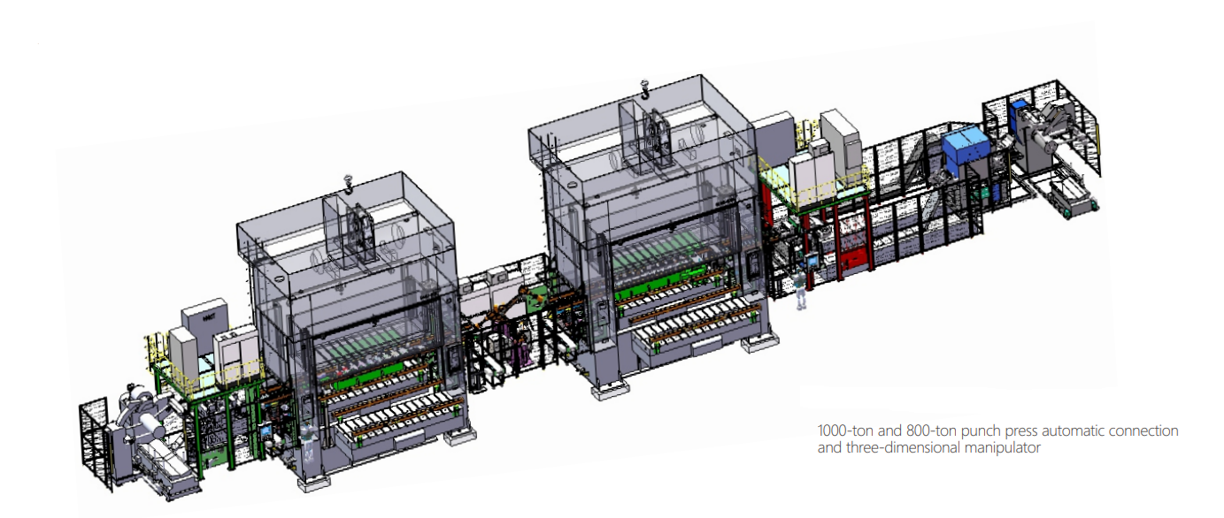 punch three dimensional automation production line